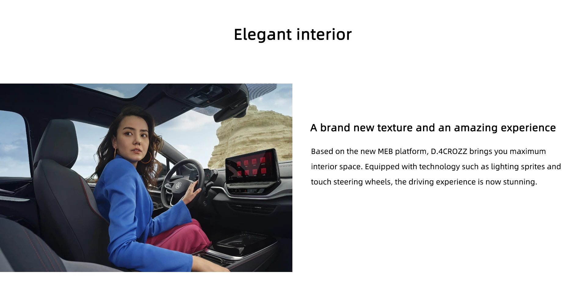 Id4 X Prime Vw Auto Id 4x Suv 100% Electric Car With High Speed And Macpherson Rear Suspension