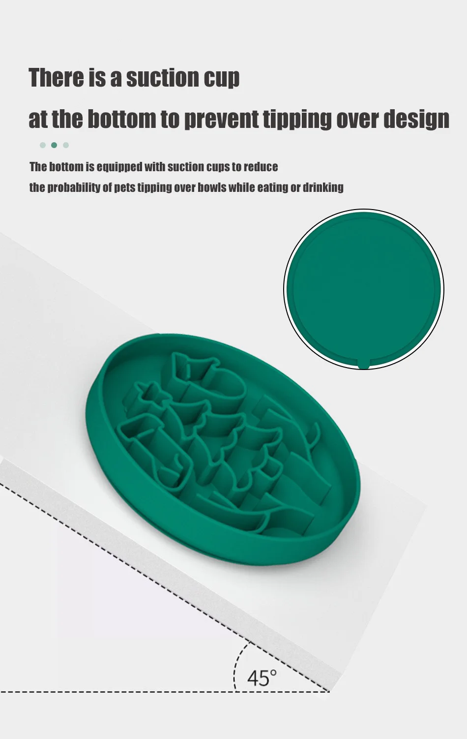 Christmas Slow Food Dog Bowl Silicone Slow Food Bowl Suction Cup Licking Mat Anti-choking Food Bowl details