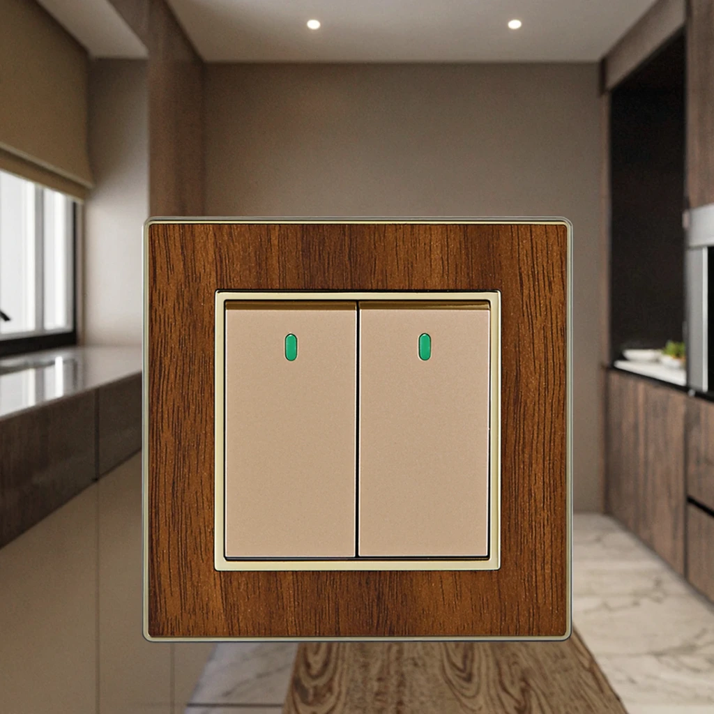Vnx Factory Whosale Push Button Switch Touch White Panel PC 1Gang 1Way Wall Switches UK Standard Control Light Switch for Home