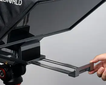 FEELWORLD TP16 16-inch Folding Teleprompter Supports up to 16" Tablet Horizontal Vertical Prompting Bluetooth Remote Control detail image
