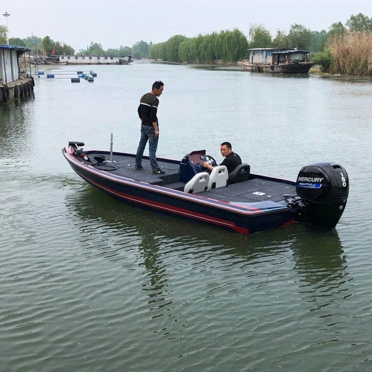 5.8m Small aluminum bass boat rowing