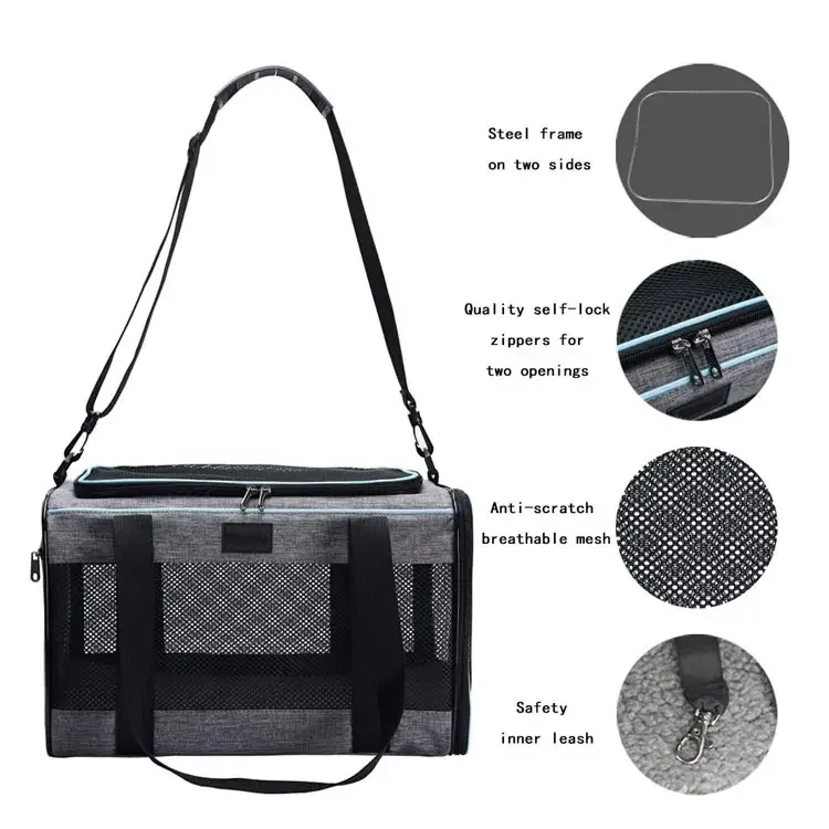 Airline Approved Softsided Pet Travel Carrier Bag Portable Bag For