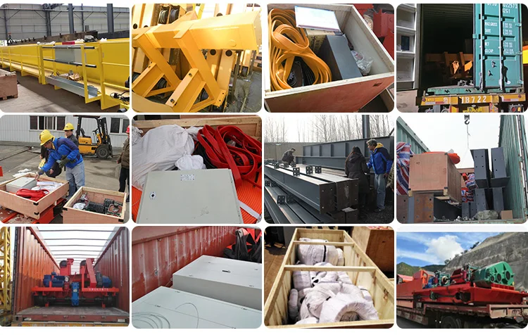 5 ton 7.5ton material handling hoist lifting single girder trestle gantry crane with cd