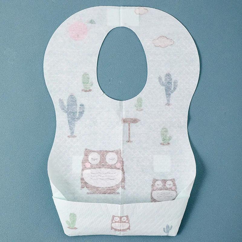 Disposable Baby Bibs for Boys and Girls Individually Packaged Hygienic Soft and Leakproof Bibs Feeding and Drooling Travel Bibs details