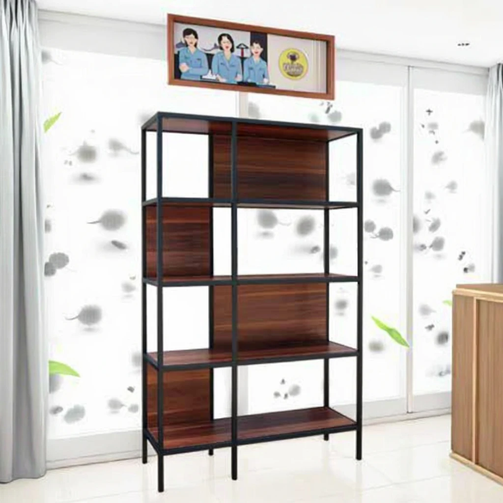 Wooden Bookcase Shelf CD Racks for Home Furniture for Kitchen & Living Room Storage & Organization