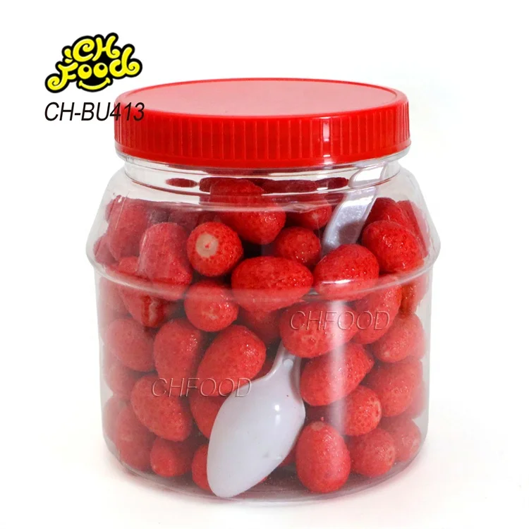 Manufacturer Hot Selling Wholesale OEM Fruit Flavor Strawberry-shaped Bubble Gum Halal Chewing Gum Candy Sweets