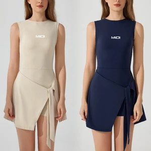 Custom Split Strap U-shaped Beautiful Back Anti-Walking Fitness Dress Jumpsuit Sportswear Women Bodysuits