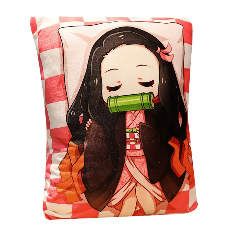 Demônio slayer lâmina anime q versão travesseiro de pelúcia kimetsu não  yaiba tanjirou nezuko recheado boneca de brinquedo de pelúcia decoração  para casa pingente - AliExpress