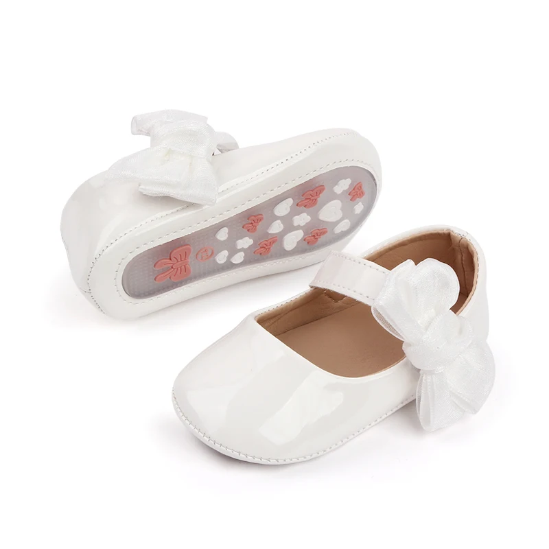 High Quality Soft PU Leather Baby Toddler Girl Shoes Prewalker Girl Princess Shoes 2025 factory