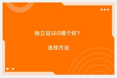 独立站SEO哪个好？选择方法