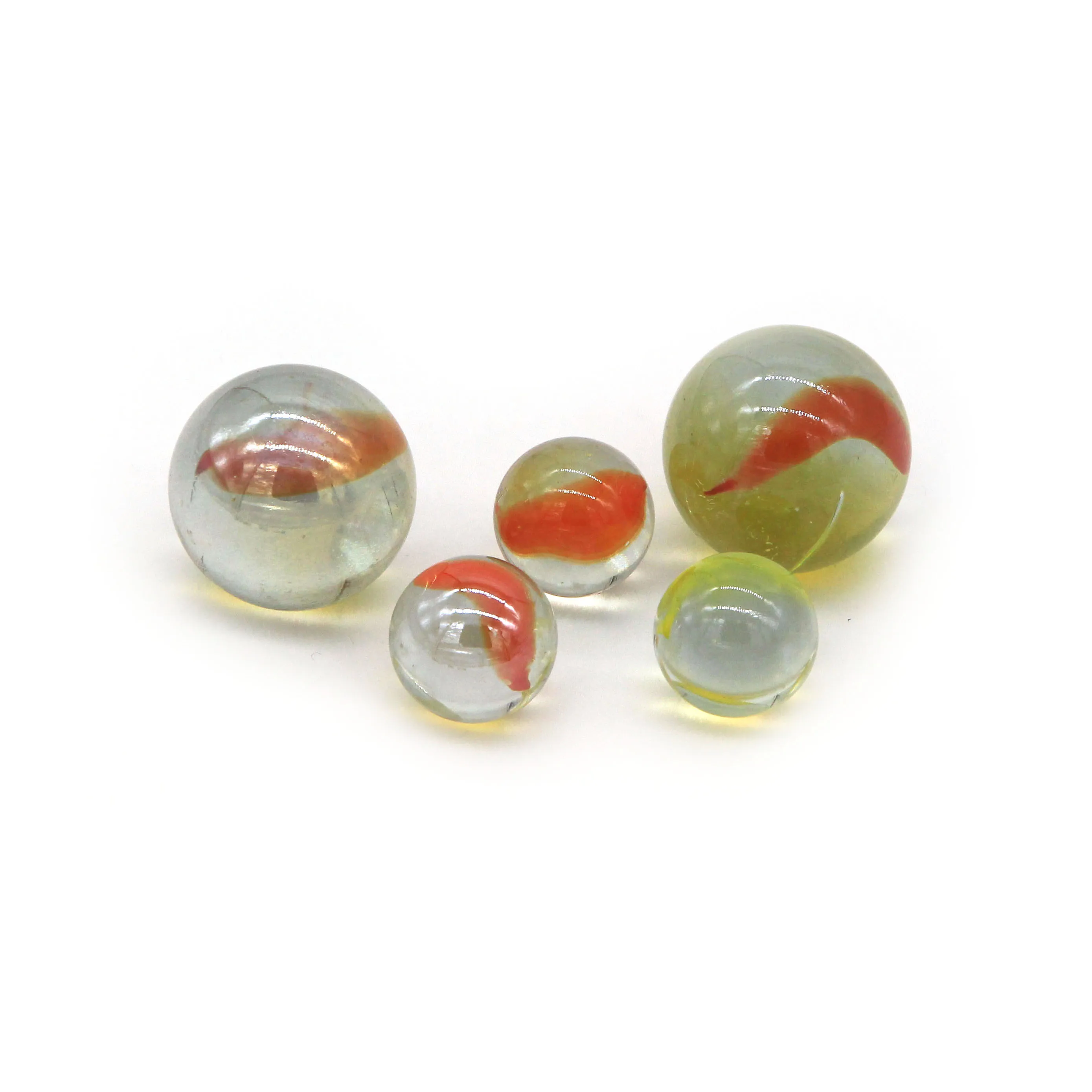 Оптовая продажа дешево горячая Распродажа прозрачные стеклянные шарики 16 мм и 25 декоративные игрушки для детей