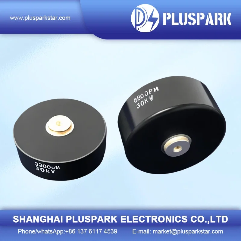 HV Ceramic Capacitor,30kVDC (10.6kVRMS), 10000pF , Screw Terminal ...