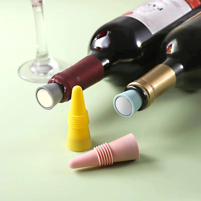 Eco-Friendly Reusable Silicone Wine Stoppers with Leak-Proof & Airtight Seal Caps supplier