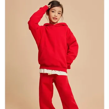Custom Sports Sets For Kids Hoodie and Sweatpants Cotton Boys Clothing Sets Custom Wholesale Clothing