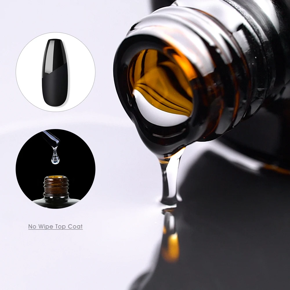 15 мл закаленное верхнее покрытие оптом фирменная марка Резина без протирания ногтей УФ гель лак