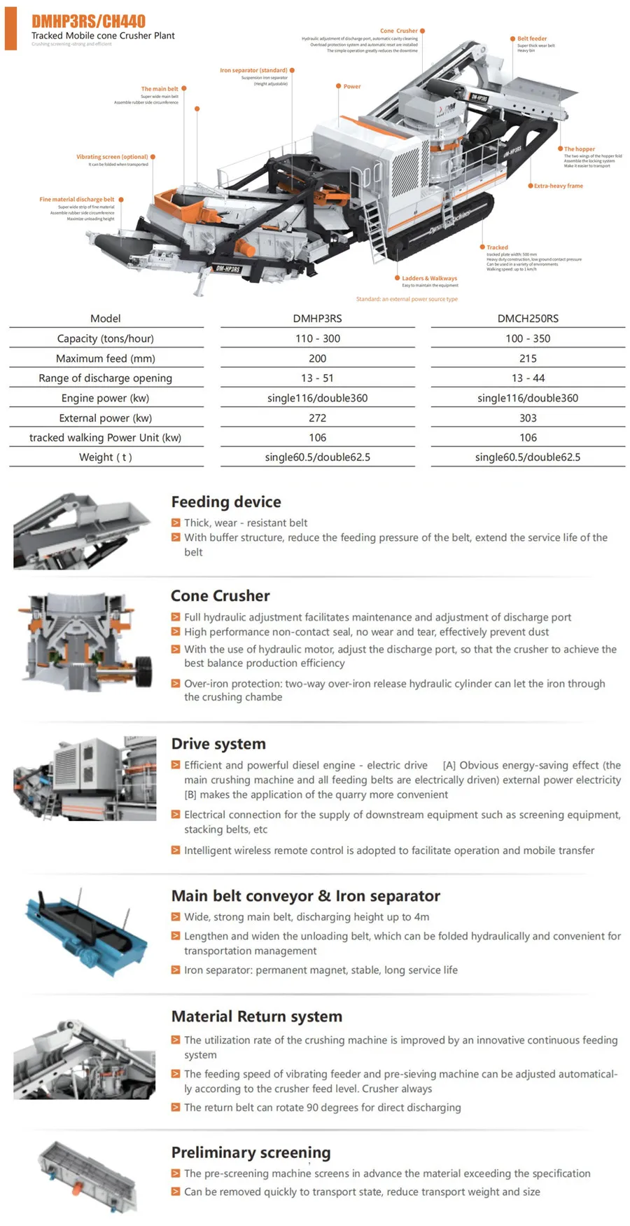 Crawler mobile stone crashing machine plant best mobile crushing screening station