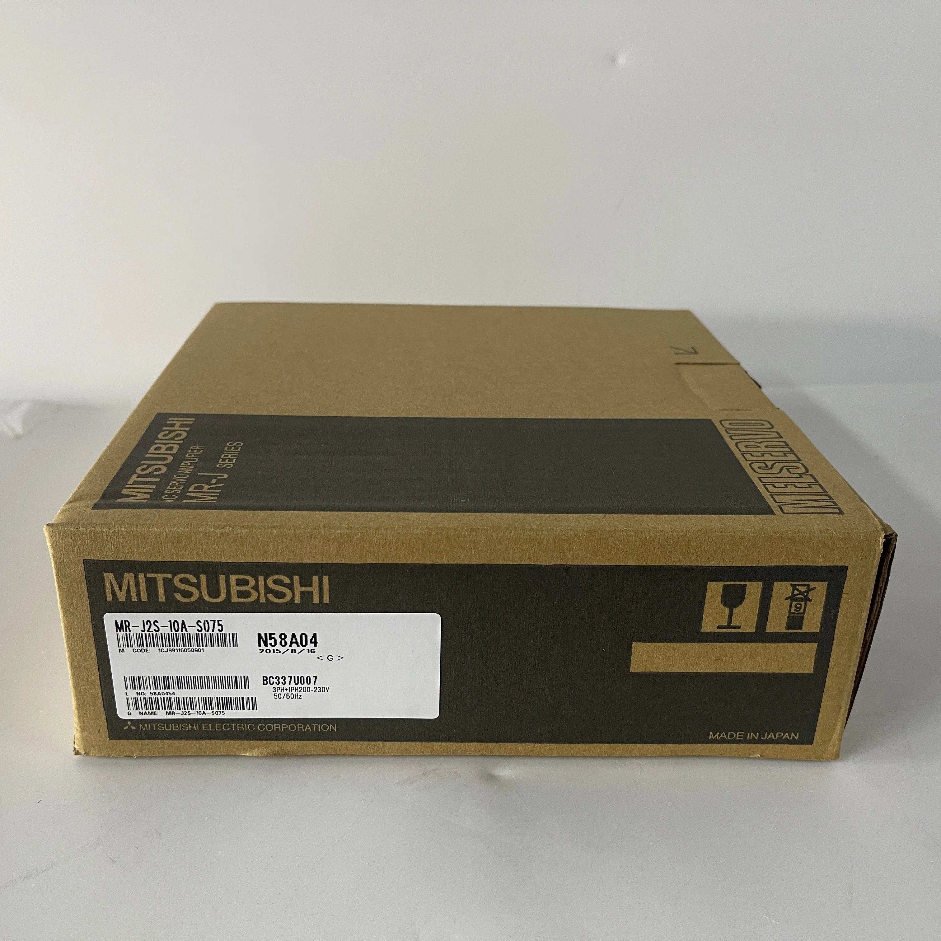 Mitsubishi AC Servo Amplifier MR-J2S-10A-S075 Mitsubishi AC Servo Amplifier MR-J2S-10A-S075