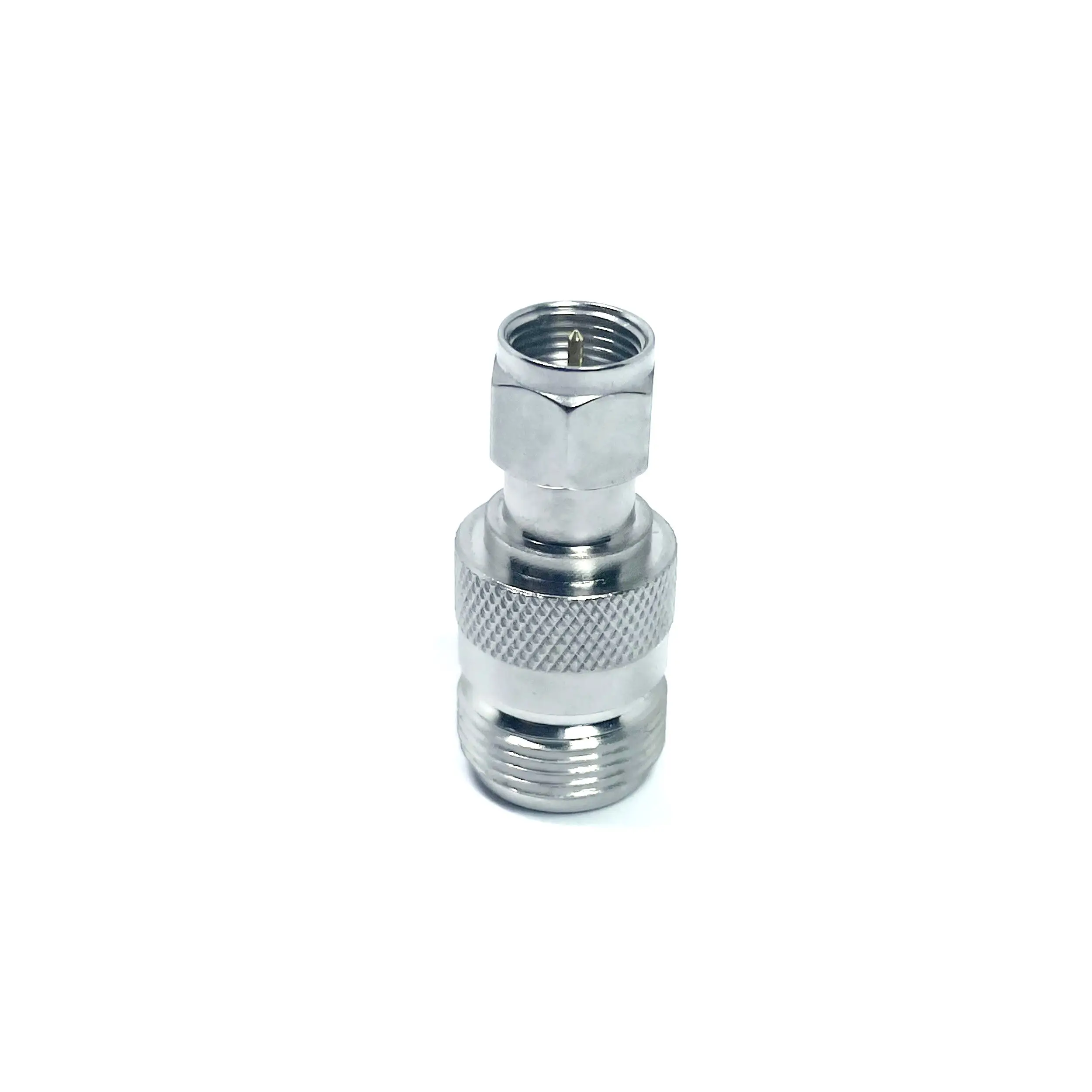 Manufacturer of full brass RF coaxial Adapter connector N female Jack Connector to F male Plug Connector supplier