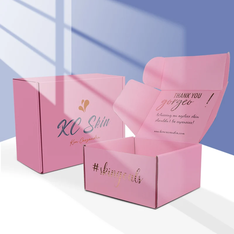 Custom Luxury Gold Foil Cosmetic Gift Box - High Quality