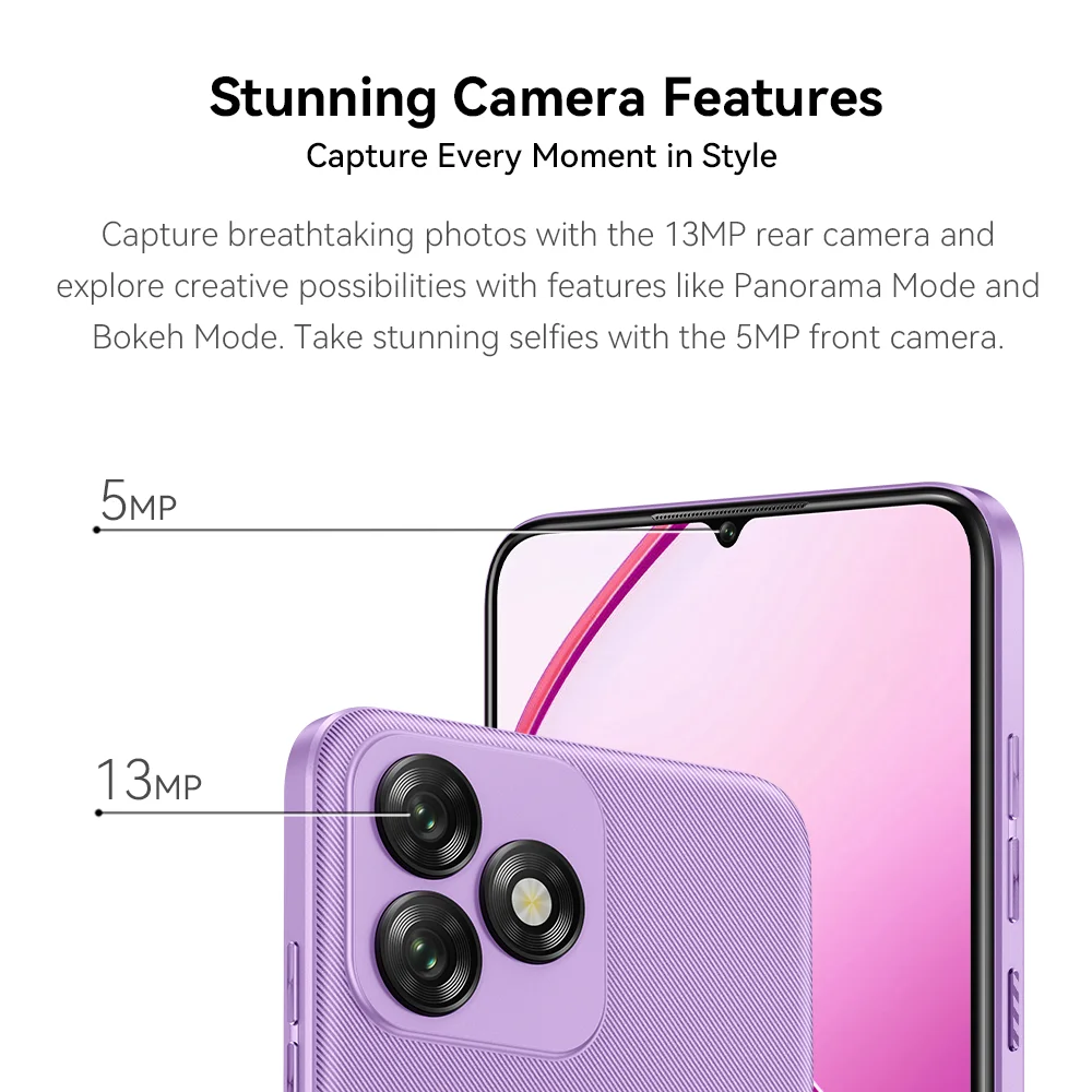 Oukitel スマートフォン 8GB+64GB パープル Amazon | OUKITEL P1 Android 14 SIMフリー スマートフォン 24GB