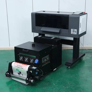 I3200 Heads 30cm DTF Printer a3 set Roll to Roll Direct to Heat Transfer PET Film Printing Machine with Powder Shaking Machine