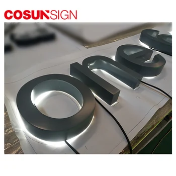 Cosun 3d Signage Letter Building Logo Led Letter Out Door Sign Side Lit ...