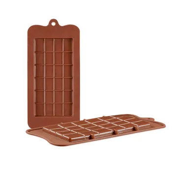 2021 custom funny 3d 24 holes Square polycarbonate silicone moldes de silicona para chocolate candy mold for chocolate