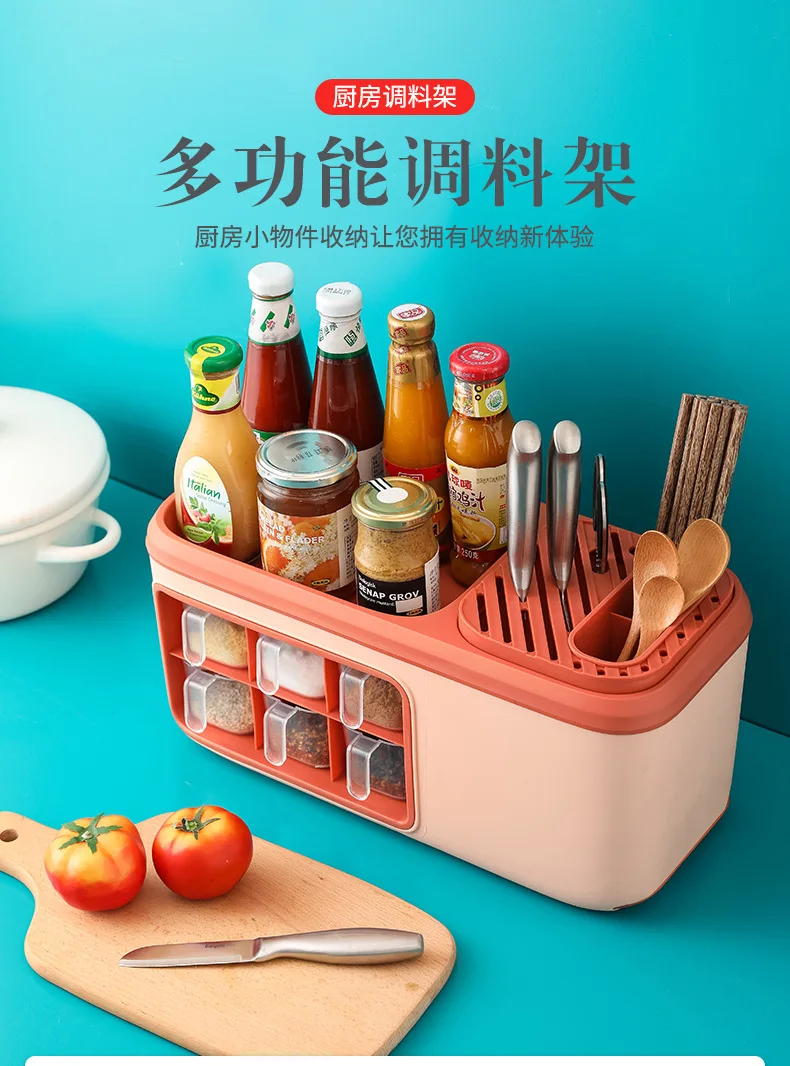 Kitchen Shelves Storage Rack Spice Rack Multifunctional Storage Shelves