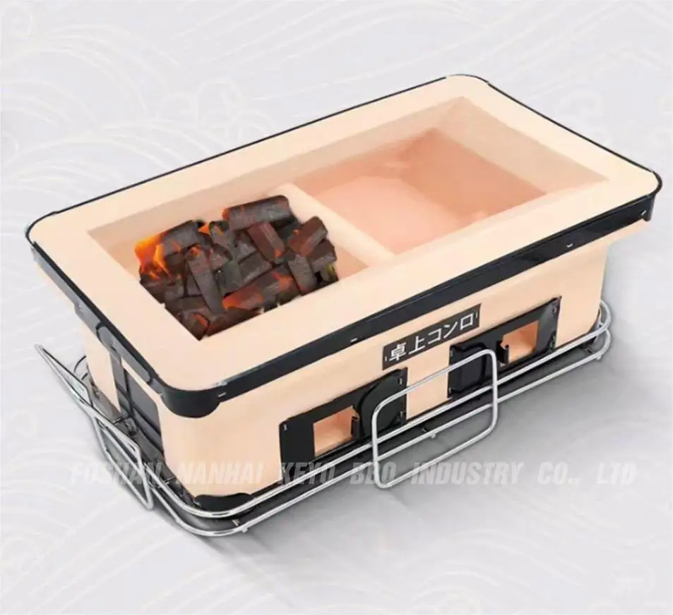 Japanese Korean Ceramic Hibachi Bbq Table Grill Outdoor Charcoal Grill