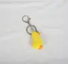 Porte-clés Amigurumis au crochet, Canard Jaune Tricoté