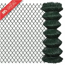 high quality 6ft 8ft diamond mesh chain link cyclone wire fence roll aluminum chain link fence