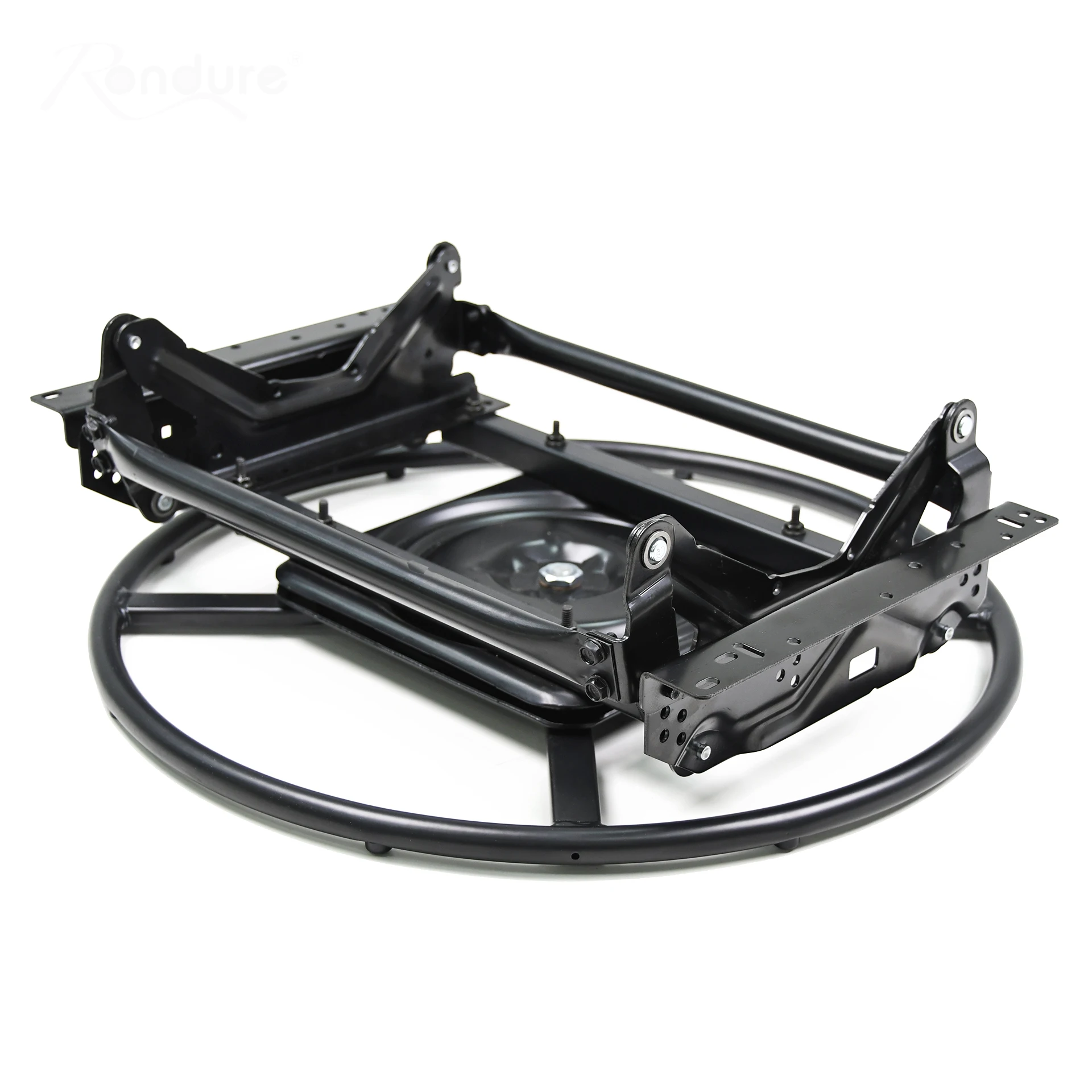 Black Steel Replacement Swivel Glider Ring Base Sofa Manual Swivel