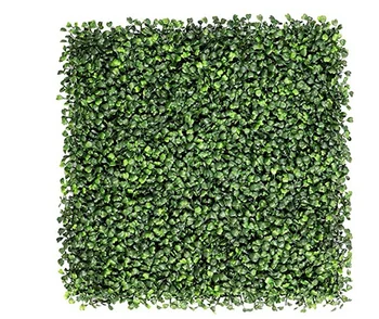 2023 New  Decoration Faux Green Boxwood Panels Fence Hedge Backdrop Artificial Plant Grass Wall