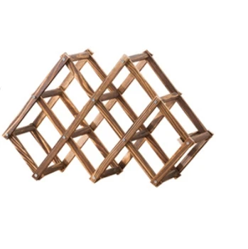 Wooden Multi-functional Creative Storage Rack Carbonized Color Storage Rack Ornament Modern Home Wine Cabinet Display Rack