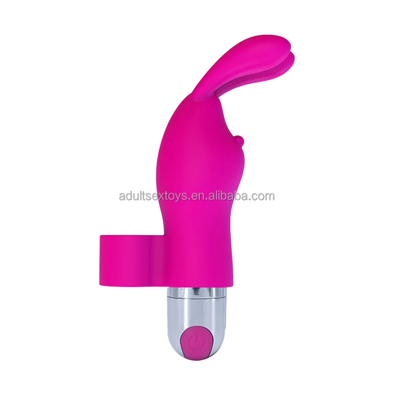 2 in 1 Rechargeable Rabbit Bullet Vibrator With 10 Powerful Vibration Waterproof Magic Finger Vibrator