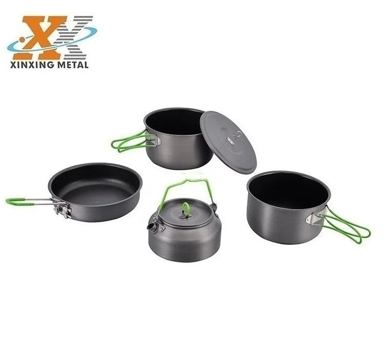 New Cooking Pots Outdoor Frying Pan Camping Cup Cooker Tableware Cookware Set