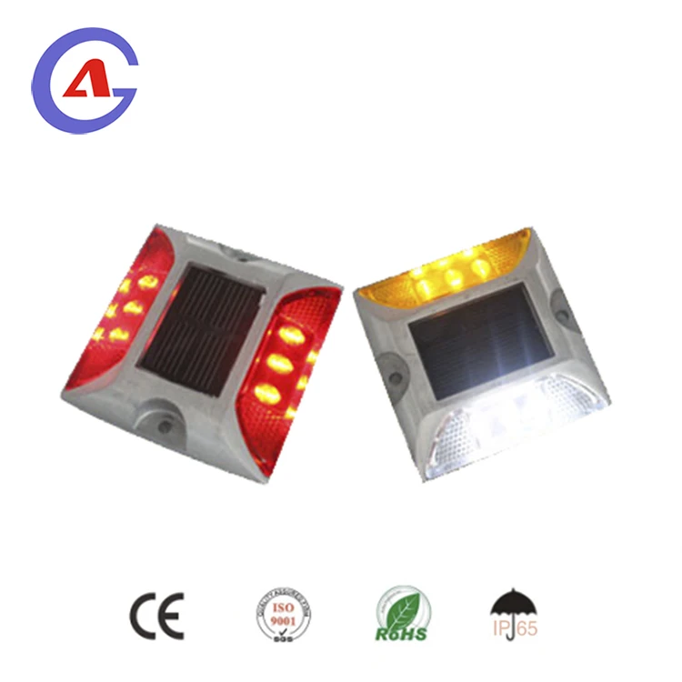 Светоотражающий Алюминиевый Дорожный маркер «кошачий глаз», Солнечный СВЕТОДИОДНЫЙ мигающий дорожный гвоздик разных цветов