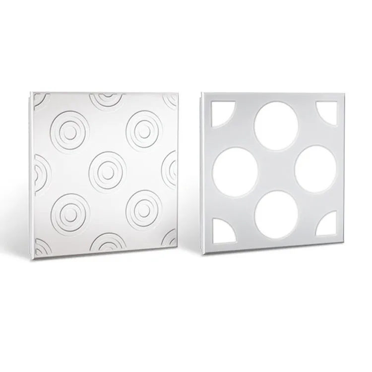 Modern Design Square and Strip False Ceiling Tiles Soundproof Exterior Wall Construction Material for Balcony From China