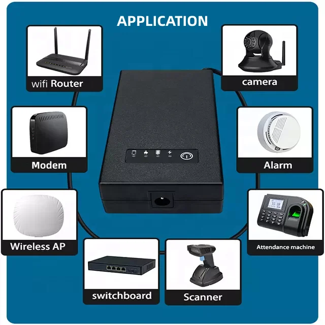 WGP Router Wifi Backup Battery 12volt 12 V 12v1a Power Bank Supply Box DC 1A 12V Mini UPS for Wifi Router Modem CCTV Camera Home