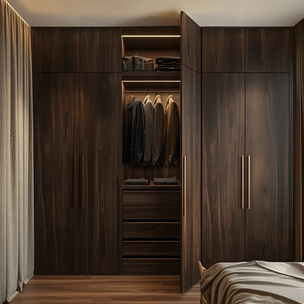 Wardrobes with Dressing Table Wooden Wardrobe Closet
