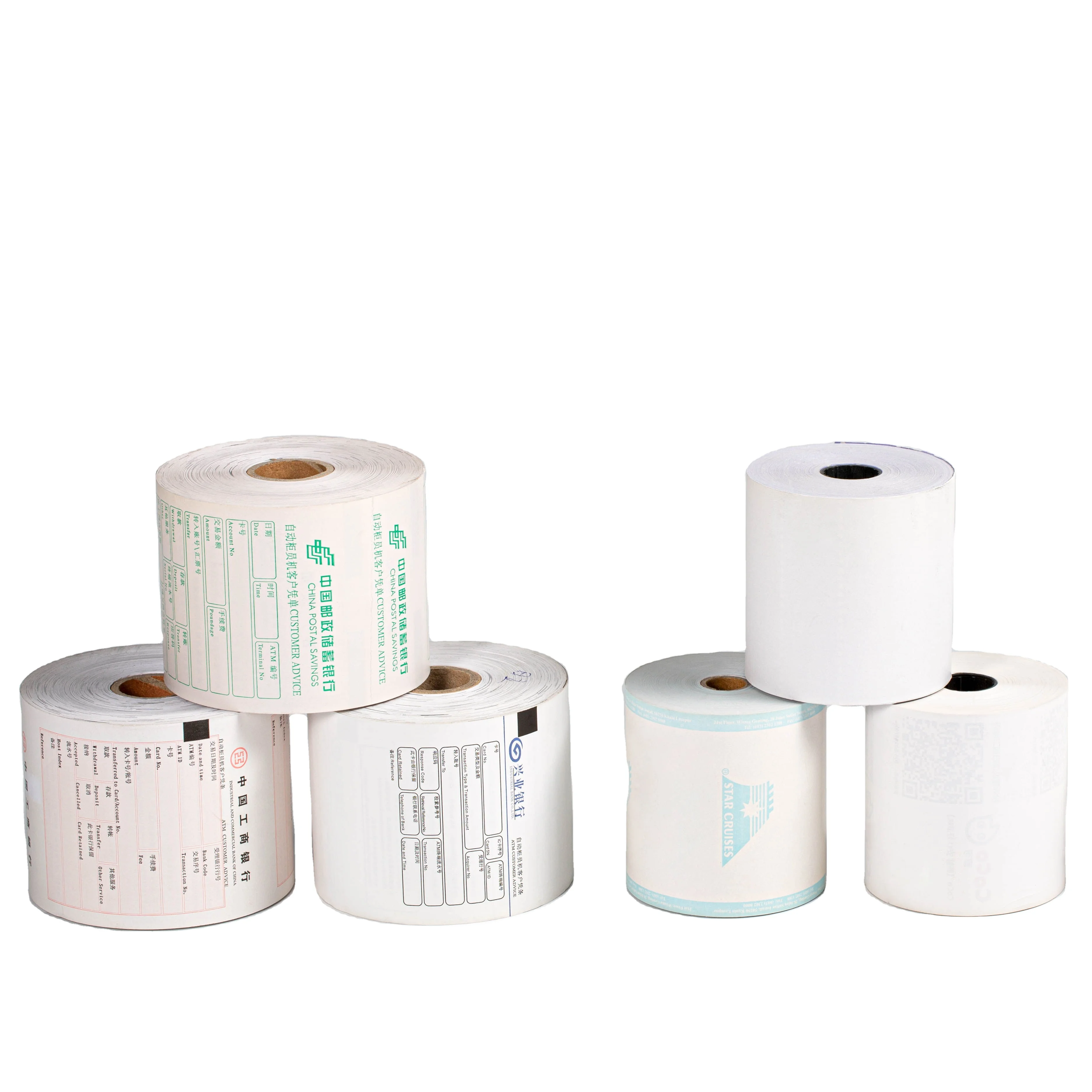 Customized size Cheap pos cash register tape printed thermal paper rolls 80mm paper roll