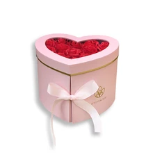 Sweets heart flower valentine's day mother's day gift box rose recyclable coated paper cardboard wholesale flower boxes