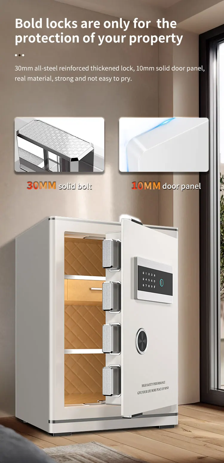 CEQSAFE Factory Wholesale Intelligent Fingerprint Lock Cabinet Face Recognition TUYA APP Safe Box for Home Use supplier