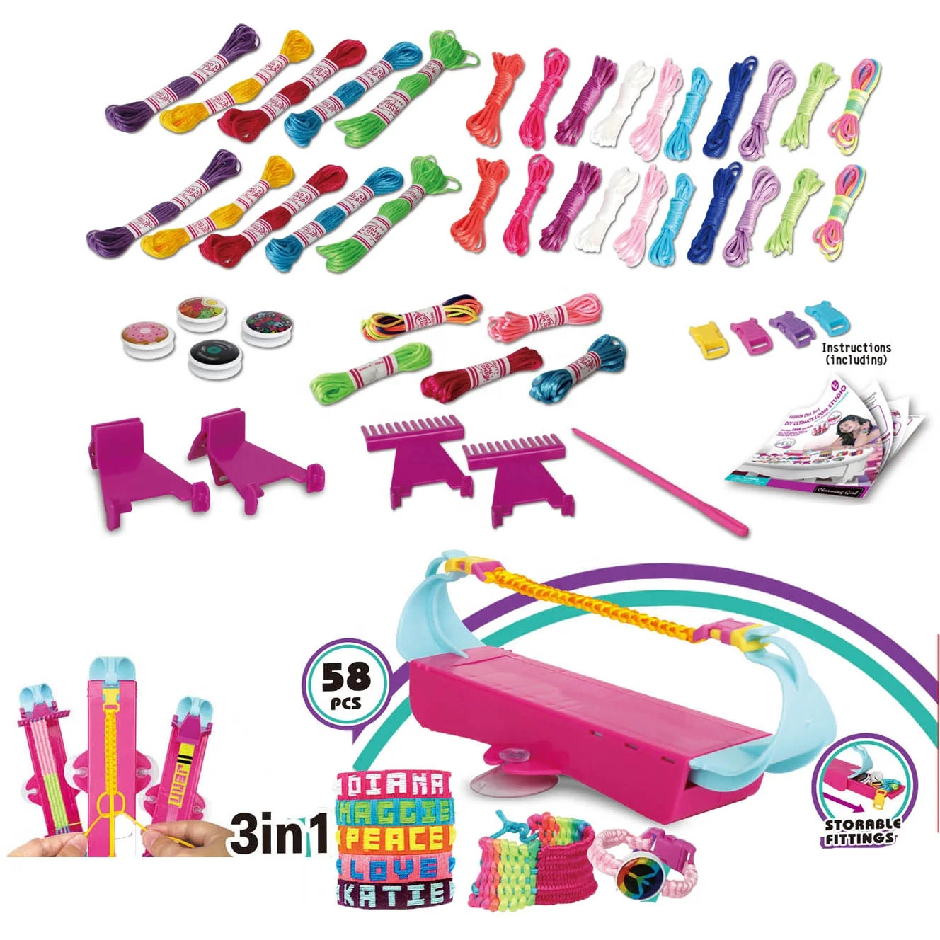 3 in 1 Pura Loom Deluxe Bracelet Maker