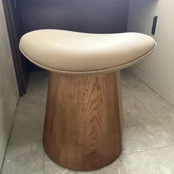 Modern Simple Creative Curved Tea Stool Ancient Style Dining Table Chair Combination Made of Wood for Dining Room
