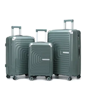 Large Luxury 2026 High Quality Hot Selling New Design 3 Pcs Set 20/24/28" 4-Wheel Spinner PP Luggage