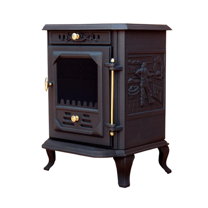 Factory Direct Fireplaces Cook Stoves Cast Iron Log Burner Wood Burning Oven
