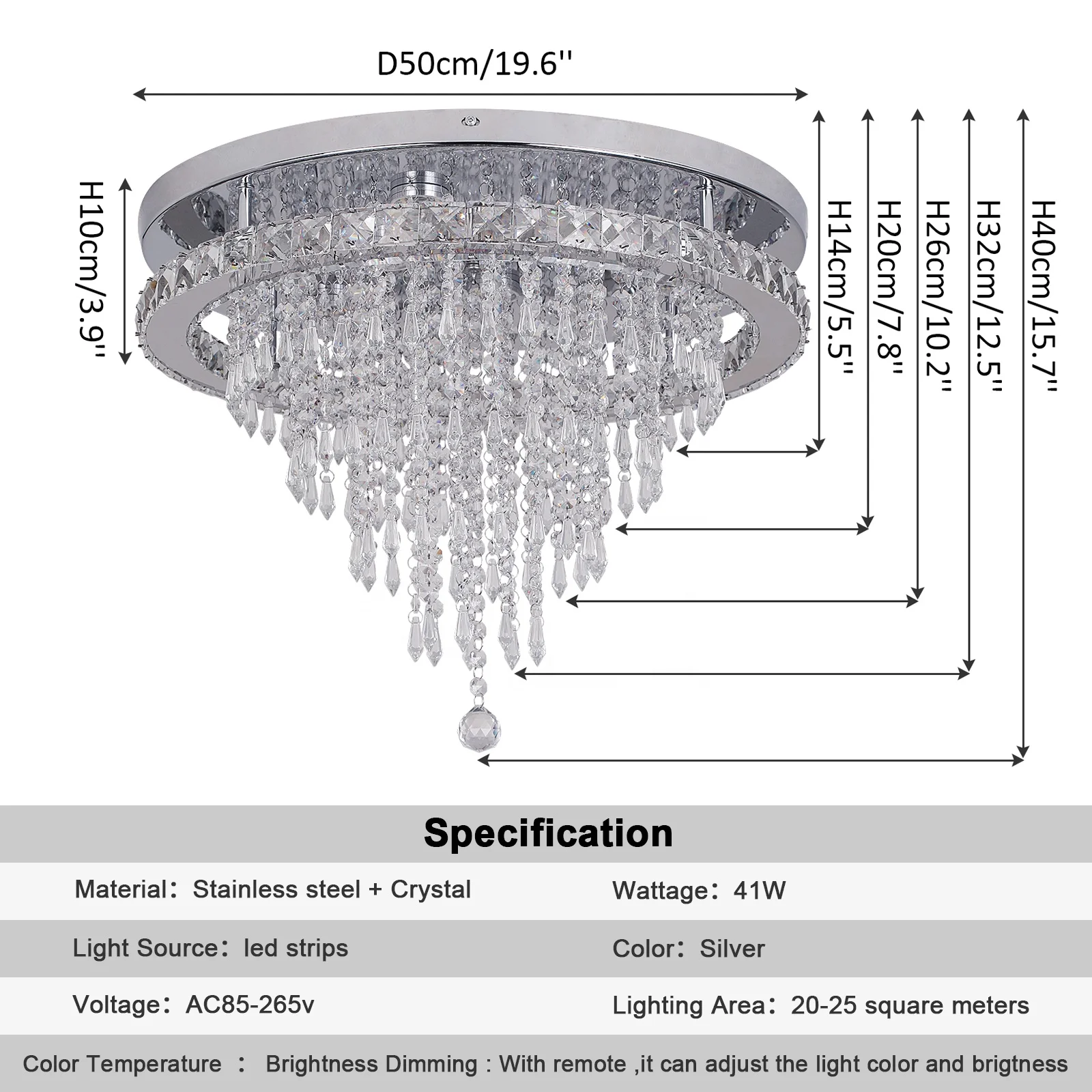 Simple Nordic 41W Dimmable Ceiling Lights Chandeliers for Home for Living Room Use