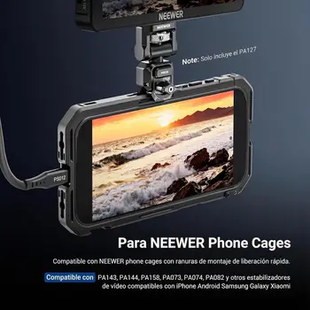 NEEWER Soporte Montaje Monitor Liberacin Rpida para Phone Cage, Video Rig Estabilizador Soporte Accesorios Fotografa Mvil detail image