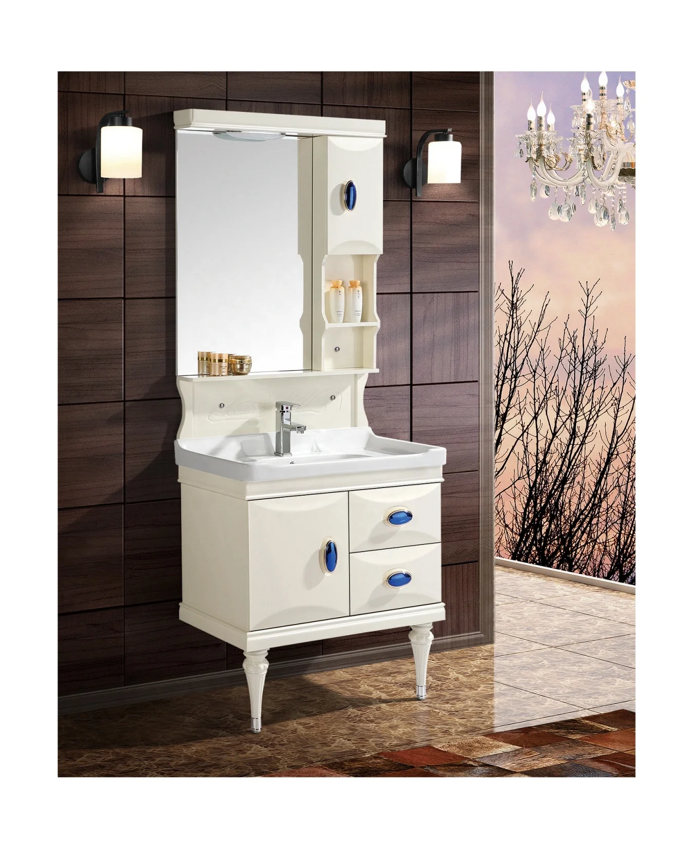 Popular Floor Standing Pvc Waterproof Modern Vanity Bathroom Cabinet For Sale Buy Bathroom Cabinet
